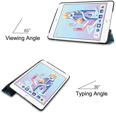Gylint Case Compatível com iPad mini 5 gen 2019, slim smart case stand com sono / wake automático para ipad mini 5 7.9 2019 / iPad mini 4 2015