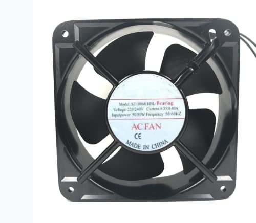 Para ST18060HBL 220/240V 0,35/0,40A 50/55W 180x180x60mm Fan de resfriamento de 2 fios