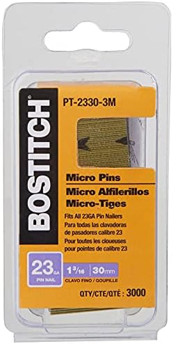 Bostitch Pin Nails, 23 Ga, 1-3/16 polegadas, 3000 pacote