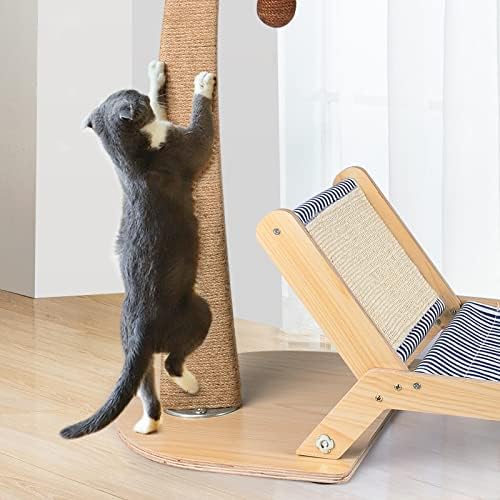 Lechansen Cat Risping Post, 29,5 polegadas de altura Cat Scratcher Posta