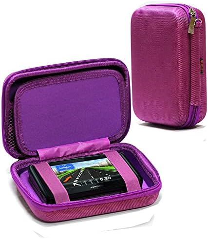 Navitech Purple Hard GPS Carting Case compatível com Binatone U435 4,3 polegadas SAT NAV