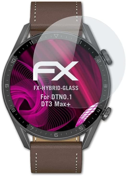 Atfolix Plastic Glass Protective Film Compatível com DTNO.1 DT3 MAX+ VIDRO PROTETOR, 9H Protetor de tela de vidro de vidro híbrido