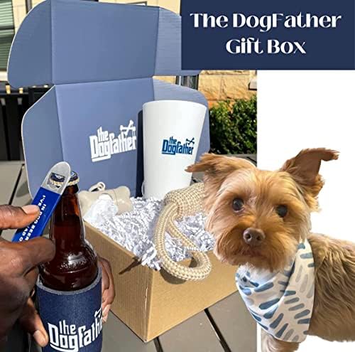 Choppy & Me Dog Pai Presentes para Men - Caixa de presente para cães parabenizam um cão Cesta de presentes de pai - 6 presentes incluídos