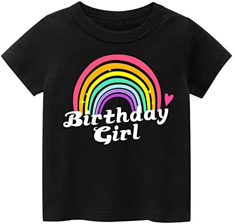 K-ACC Super Soft Birthday Girl Sleeve Camiseta, presentes de aniversário para meninas