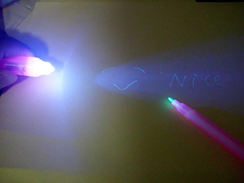 Caneta de tinta Kerrt Invisible com UV Light Secret Mensagem Pen Spy Pens Magic Markers Invisible
