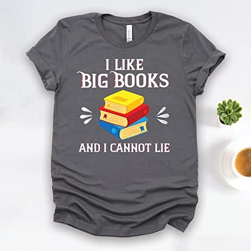 Eu gosto de grandes livros e não posso mentir camisa de bibliotecário, leitor de livros lendo entusiasta do presente de