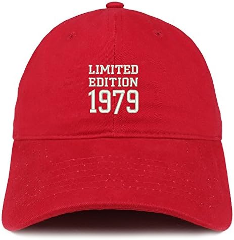 Trendy Apparel Shop Edição Limitada 1979 Presente de aniversário bordado Cap de algodão escovado
