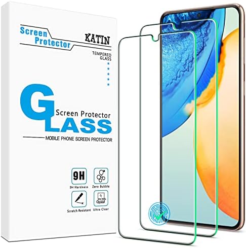 Protetor de tela Katin para Samsung Galaxy S21 mais 5g de vidro temperado de 6,7 polegadas, leitor de impressão digital, anti-scratch, bolhas sem bolhas, dureza 9H, amigável para casos