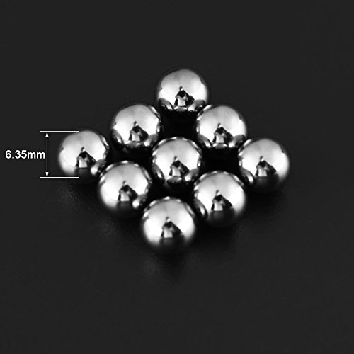 Bolas de aço G10, 200pcs 6,35 mm 1/4 bolas de aço de precisão Bolas de aço industrial