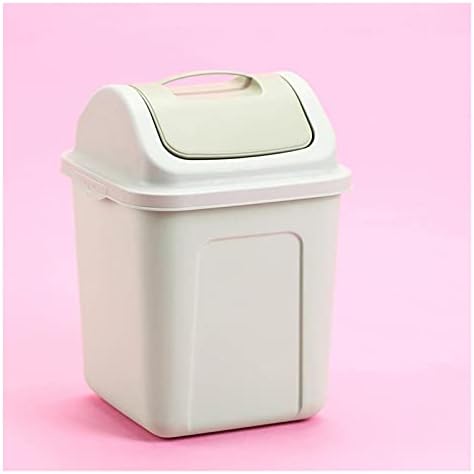 Lixo doméstico lixo bin shake tampa lixo doméstico pode lixo simples e fofo lixo de papel de plástico adequado para o quarto da sala de banheiro banheiro cozinha lata de lixo