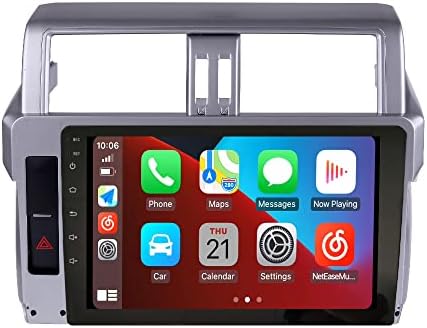 Android 10 Autoradio Navigação de carro Multimídia GPS GPS Radio 2.5D Tela do toque fortoyota Landcruiser Prado 2014-2017