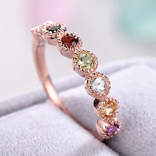 2023 Ring de zircão de diamantes coloridos requintado para mulheres presentes de jóias de jóias de jóias
