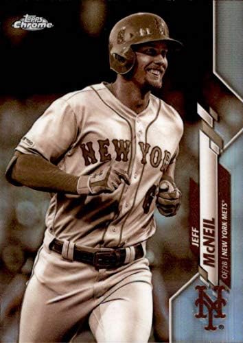 2020 Topps Chrome Sepia Refractor #70 Jeff McNeil New York Mets MLB Baseball Trading Card