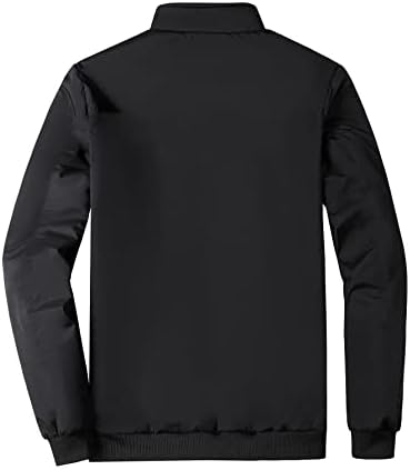 Jackets XinBalove para homens Men Solid Thermal forred Zip Jacket