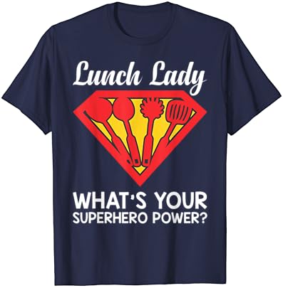 Almoço de super-herói, almoço engraçado, camiseta feminina