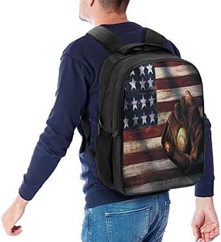 American Baseball Flag Backpack Backpack estético Bagbag pesado Mochilas