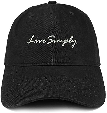 Loja de vestuário da moda Live simplesmente bordou o chapéu de pai de algodão não estruturado