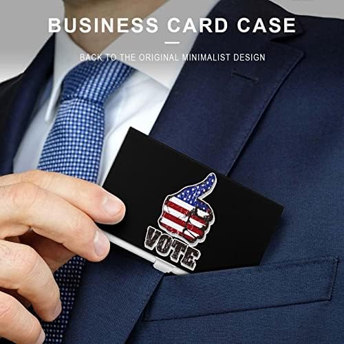American Vote Flag Bandy Id Card Titular Silm Case Profissional Metal Name Cartão Organizador de bolso
