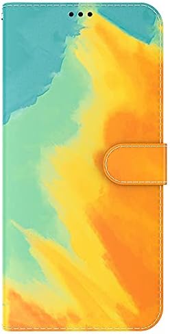 Caixa da carteira XYX para Samsung A21, capa de telefone de couro de aquarela multicolor PU com kickstand para galáxia