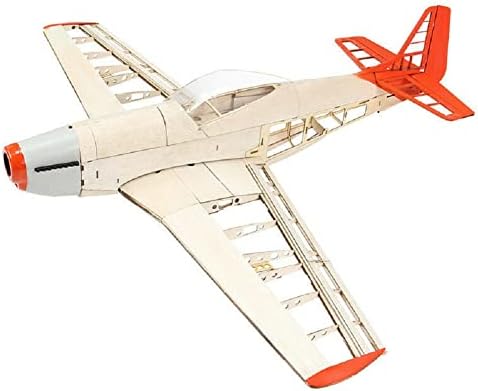 Aerk Atualizou o plano de corte a laser RC Balsa Modelo P51 Kit Wingspan 1000mm, aeronaves de modelos voadores DIY para adultos