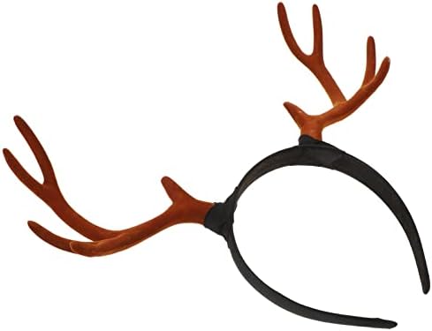 Kallory Deer Antlers Bandas de cabeça, capacete de rena Horn Forest Animal Acessórios de Natal para meninas
