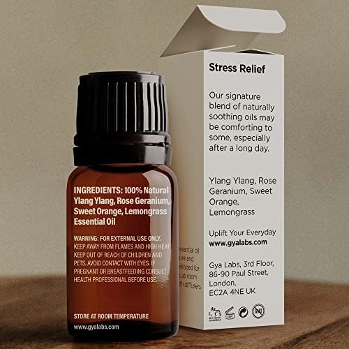 Gya Labs Alívio de estresse Os óleos essenciais para difusor - puro grau terapêutico estresse fora Os óleos essenciais para aromaterapia