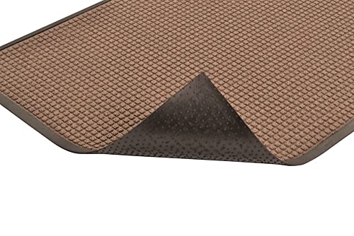 Notrax 3'x10 'Guzzler Comerical Grande tapete, controle de sujeira e umidade, apoiado em borracha, interno/externo, marrom, 166