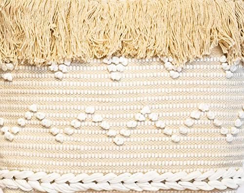 Saco de Tote de algodão elegante de teares manuais no exterior | Botão de ímã compras ou bolsa de mão de praia