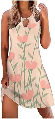 Vestido de camiseta eaubooz para mulheres 2023 vestido de estampa floral ajuste e flare vestido curto