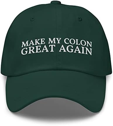 Faça meu cólon Great Again Dad Dad Hat - Funny Colon Cancer Bordado Cap - Presente Após Cirurgia do Cólon - Capéu de Colectomia