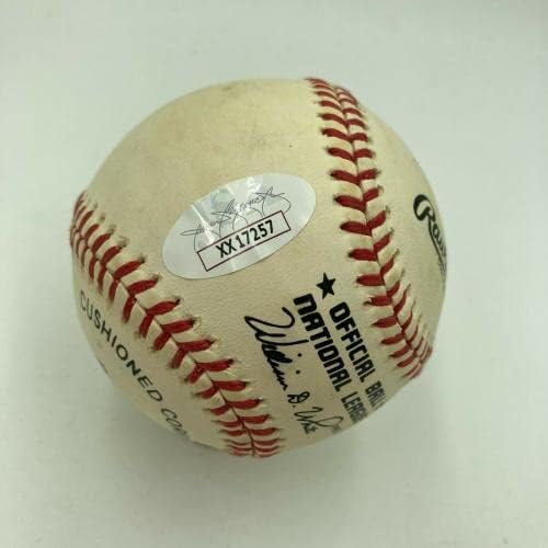 Willie Mays & Hank Aaron assinou autografou a Liga Nacional Baseball JSA CoA - Bolalls autografados