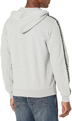Lacoste Men's Long Full Zip Sweatshirt com grava de manga