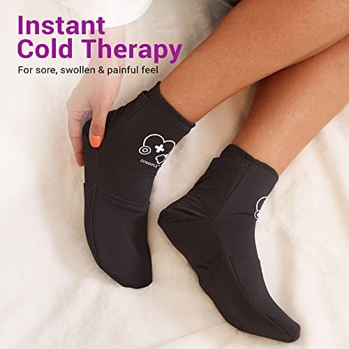 Meias de terapia a frio para mulheres e homens - meias de resfriamento perfeitas para fascite plantar, neuropatia, recuperação