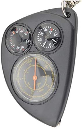 Guia multifuncional de YFDM Multifuncional portátil Compasser ao ar livre Termômetro de viagem Mapa Rangefinder Medição Instrument Higking Compass