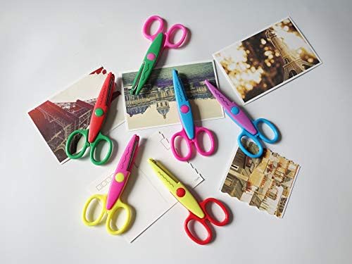 Papel Edge Scissors Conjunto de 6 padrões diferentes artesanato para professores, scrapbooking, álbum, crianças, artes