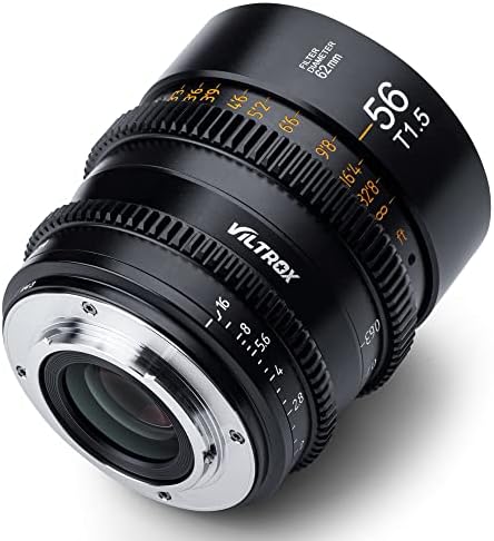 Viltrox 56mm T1.5 Micro 4/3 Mount Cine Lens, para micro quatro terços Mount Olympus Panasonic Lumix…