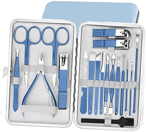 Liuzh unhas Clippers Manicure Set Pedicure Kit 18 PCS Kit profissional de cuidados com as unhas com ferramentas de