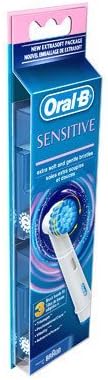 Refilias de escova de dentes sensíveis ao oral B, anteriormente Extrasoft, 2 pacote, 6 cabeças