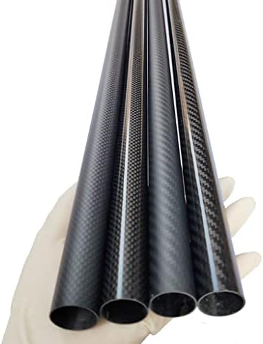 1pcs 3k Tubo completo de fibra de carbono, OD13 14 15 16 17 18 19 mm 1000mm de comprimento Tubo de carbono para drones DIY, hastes de