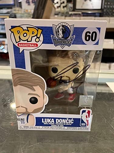 Luka Doncic Dallas Mavericks assinou Funko Pop JSA Authentic - Figuras autografadas da NBA