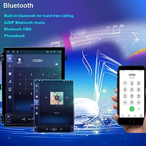 Wooyi Controle de voz de 9,7 polegadas Criação Touchscreen Din Din Android 11 Estéreo de Rádio para Ford Fiesta 2009-2015