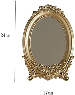 FXLYMR Desktop Makeup Mirror Beauty Mirror 1pc Mirror decorativo Espelho vintage, para parede de decoração de armazenamento em casa, espelho cosmético decorativo na bandeja