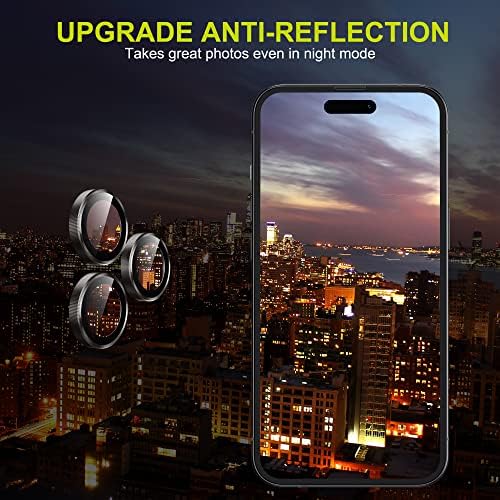 WSKEN para iPhone 14 Pro/iPhone 14 Pro Max Camera Lens Protector, [Modo de tiro noturno] HD Terly Metal Glass Camera Screen Protector