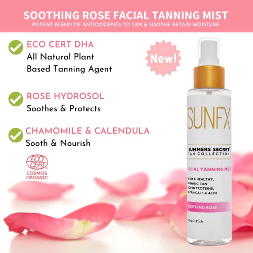 SUNFX Ultra Hidratando Facial Bonning Botânico Mistagem Variante Pacote Pacote de Coco, Pepino de Refriamento, Rose