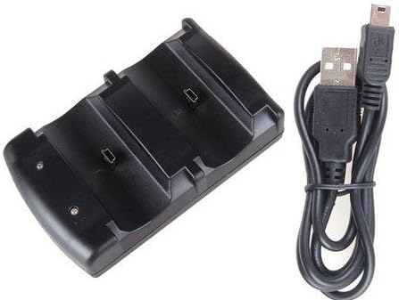 Wantmall 2in1 Dual Charger Charging Dock Station para Sony PS3 Controller