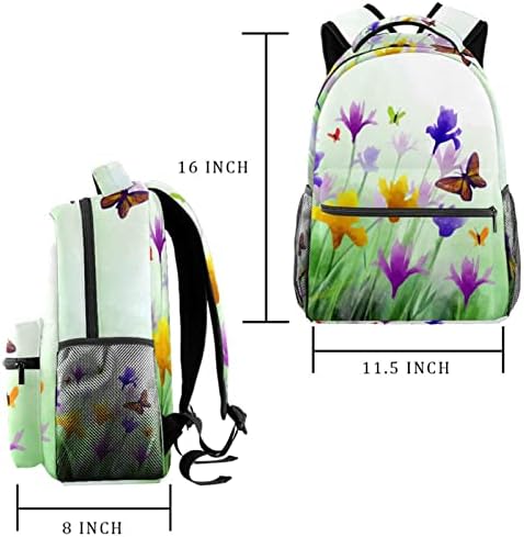 Mochilas de flor de flor de flor de flor de floresta de meninos para meninos de garotas bolsas de viagem viagens para caminhada de camping Daypack Rucksack