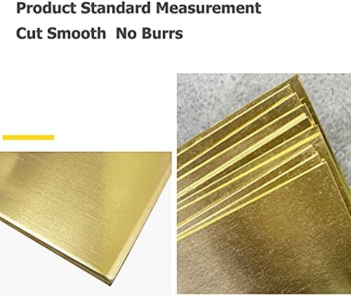 Placa de latão Sogudio Pure Capper Folha de folha de cobre Metal Brass Ideal para aplicações arquitetônicas ， Placa