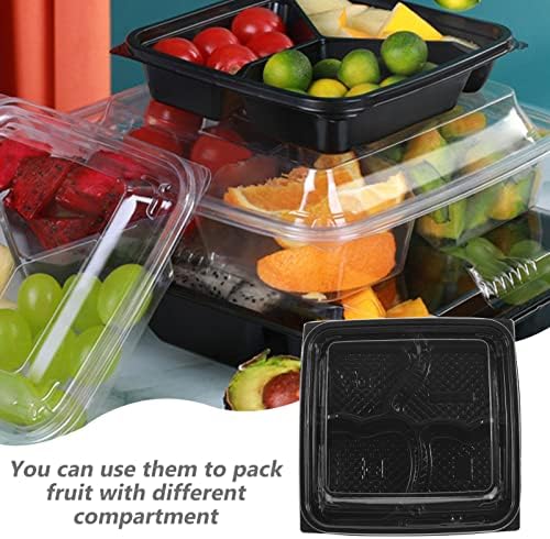 Compartimentos de frutas de fruta Hemoton 10pcs Caixa de armazenamento de frutas Salada de contêiner caixas