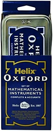 Oxford Helix Maths Set com estanho de armazenamento
