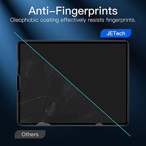 Jetch One Touch Screen Protector para iPad Pro 12,9 polegadas, filme de vidro temperado com quadro de alinhamento automático, HD Clear